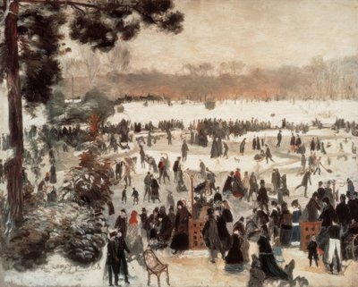 Eislaufen in Longchamps von Pierre Auguste Renoir