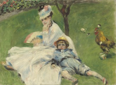 Madame Monet und ihr Sohn, 1874 von Pierre Auguste Renoir