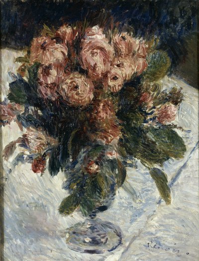 Moosrosen, um 1890 von Pierre Auguste Renoir