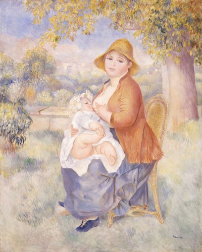 Mutter und Kind, Mutterschaft, 1886 von Pierre Auguste Renoir