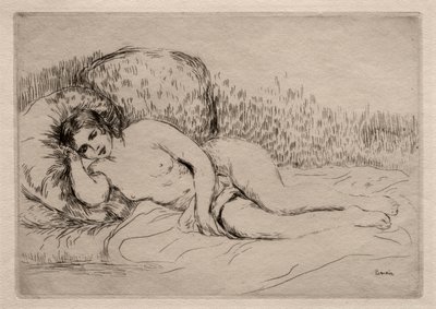 Liegende nackte Frau von Pierre Auguste Renoir