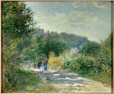 Weg nach Louveciennes von Pierre Auguste Renoir