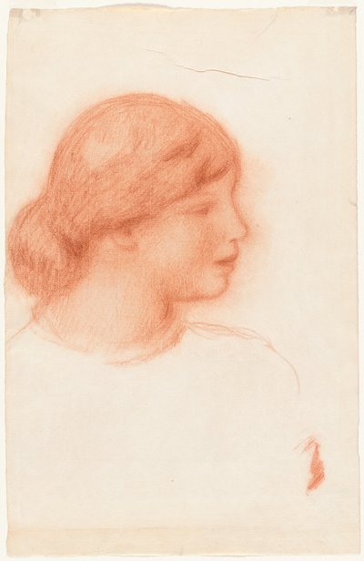 Profil einer jungen Frau von Pierre Auguste Renoir