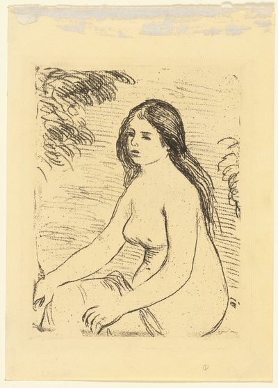 Sitzende nackte Frau von Pierre Auguste Renoir