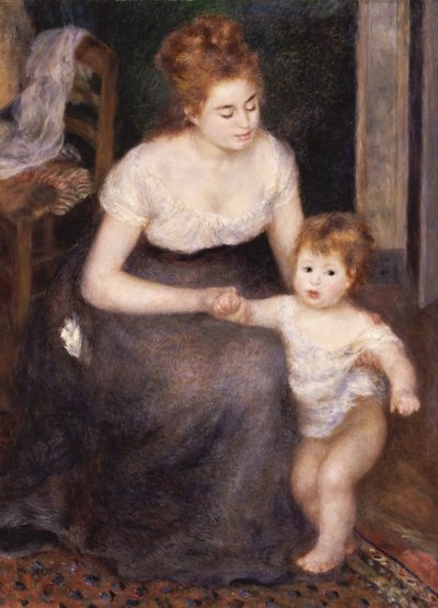 Der erste Schritt, 1876 von Pierre Auguste Renoir
