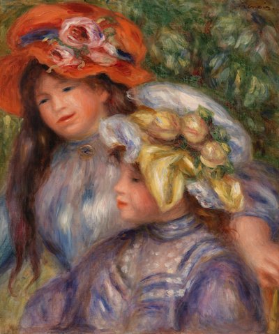 Zwei Mädchen von Pierre Auguste Renoir