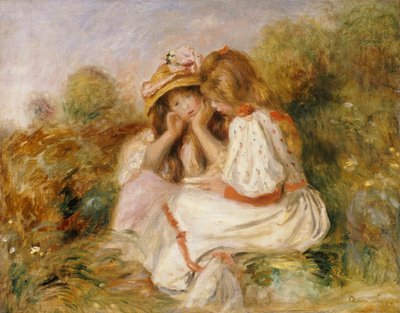 Zwei Mädchen, ca. 1890 von Pierre Auguste Renoir