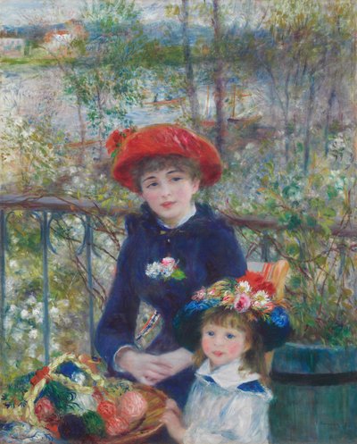 Zwei Schwestern (auf der Terrasse) von Pierre Auguste Renoir