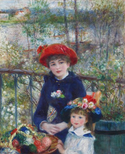 Zwei Schwestern (auf der Terrasse) von Pierre Auguste Renoir