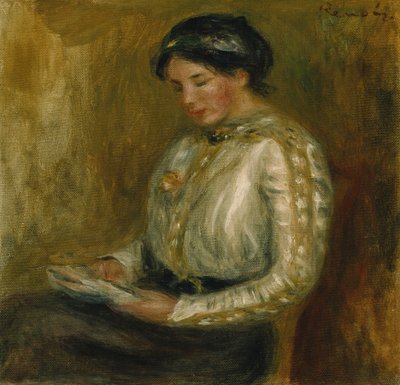 Lesende Frau von Pierre Auguste Renoir
