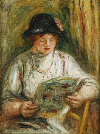 Lesende Frau, ca. 1910-12 von Pierre Auguste Renoir
