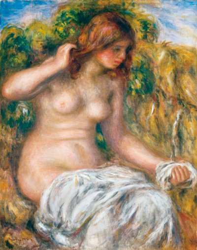 Frau am Frühling, 1914 von Pierre Auguste Renoir