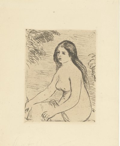 Sitzende nackte Frau von Pierre Auguste Renoir