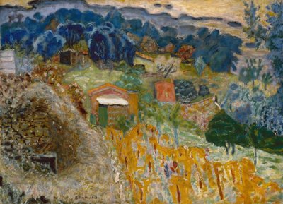 Hütten in Le Cannet von Pierre Bonnard