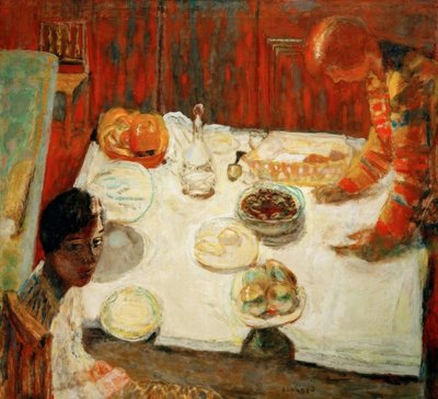 Das weiße Tischtuch von Pierre Bonnard