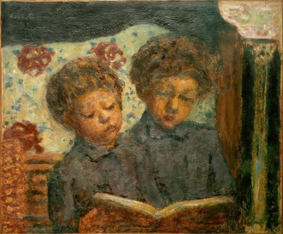 Lesende Kinder (Charles und Jean Terrasse) von Pierre Bonnard