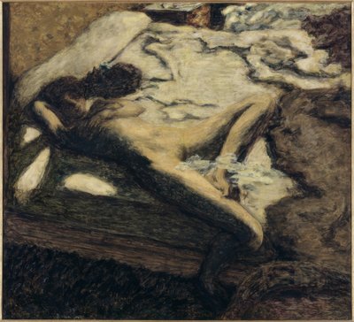 Schlafende Frau auf einem Bett, oder Die Träge von Pierre Bonnard