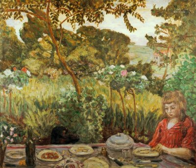 Ende des Essens im Garten von Pierre Bonnard