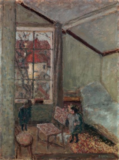 Atelierinterieur mit zwei Kindern von Pierre Bonnard