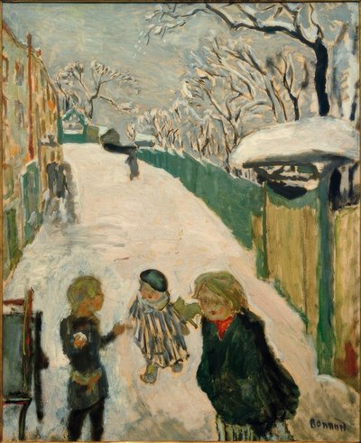Kinderspiele im Schnee von Pierre Bonnard
