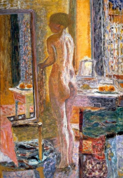 Akt am Spiegel (La Toilette) von Pierre Bonnard