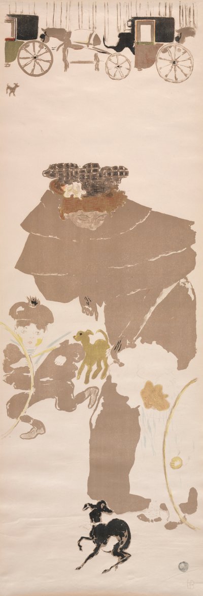 Kindermädchen-Promenade, Fries der Kutschen, 1895 von Pierre Bonnard
