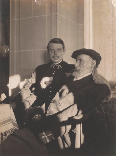 Pierre-Auguste und Jean Renoir, ca. 1916 von Pierre Bonnard