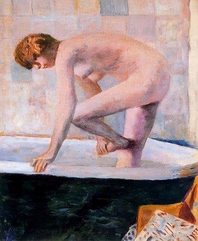 Rosa Akt in der Badewanne, ca. 1924 von Pierre Bonnard