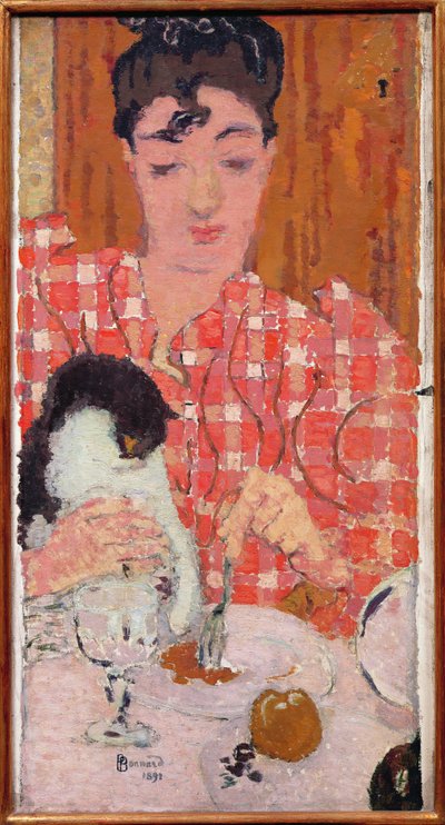 Die karierte Bluse, 1892 von Pierre Bonnard
