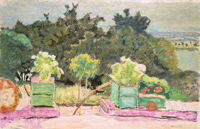 Die Terrasse in Vernonnet, 1913 von Pierre Bonnard