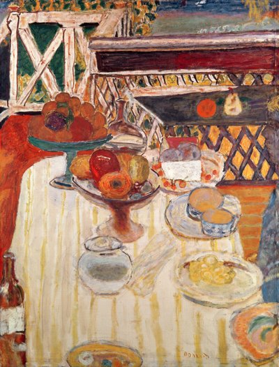 Das weiße Tischtuch von Pierre Bonnard