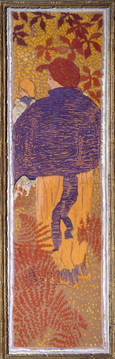 Frau bei der Pelerine von Pierre Bonnard