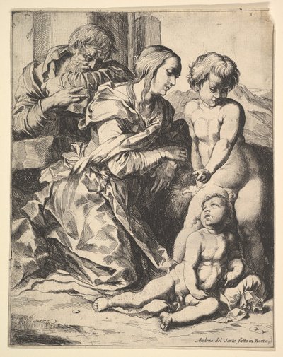 Jungfrau kniet vor Christus, 1610-42 von Pierre Brebiette