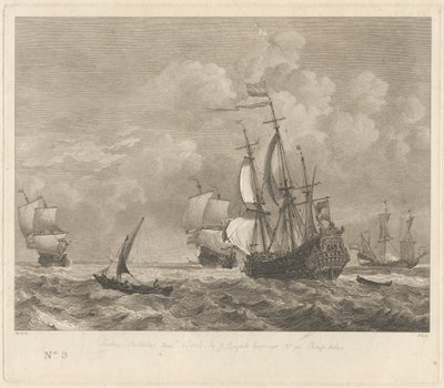 Marinestudie Nr. 3 von Pierre Charles Canot