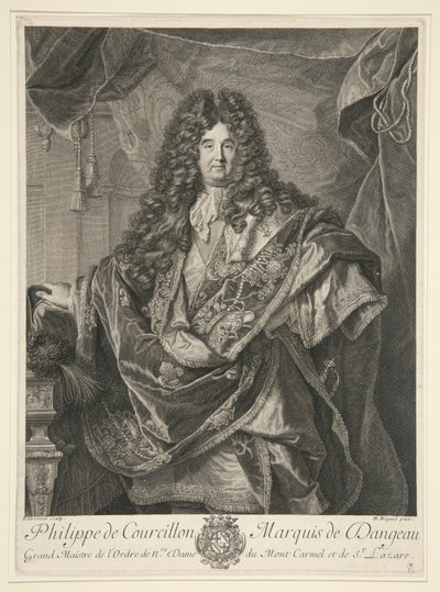 Philippe de Courcillon, Marquis von Dangeau von Pierre Drevet