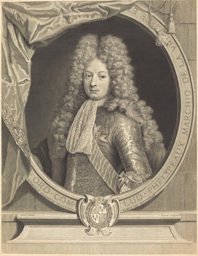 Marquis de la Vrilliere von Pierre Drevet after Pierre Gobert