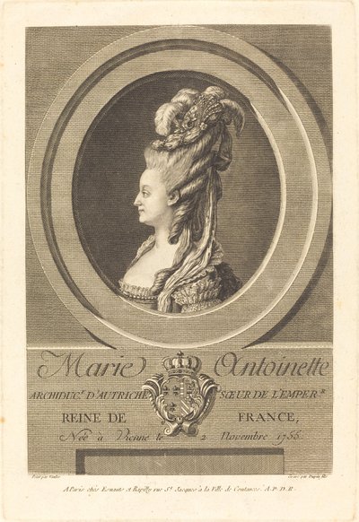 Marie-Antoinette von Pierre Dupin II after Carle Van Loo