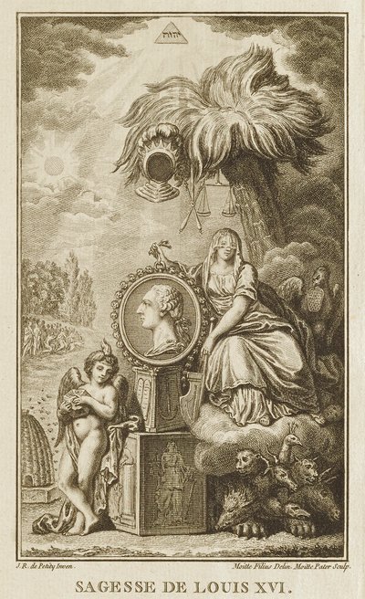 Weisheit von Louis XVI von Pierre Etienne Moitte