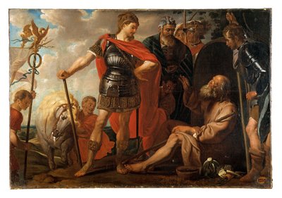 Alexander und Diogenes von Pierre François Antoine de Goesin