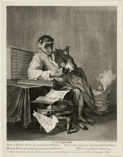 Der Affen-Antiquar von Pierre Louis de Surugue