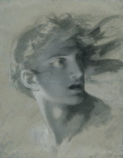 Kopf der Rache, ca. 1804 von Pierre Paul Prudhon