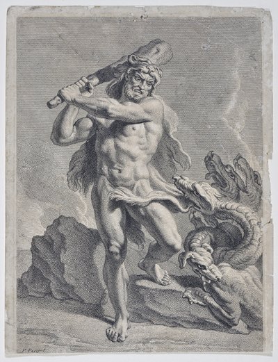 Herkules kämpft gegen die Hydra von Lerna von Pierre Puget