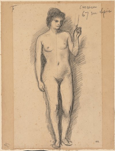 Carmen, zweite Hälfte des 19. Jahrhunderts von Pierre Puvis de Chavannes