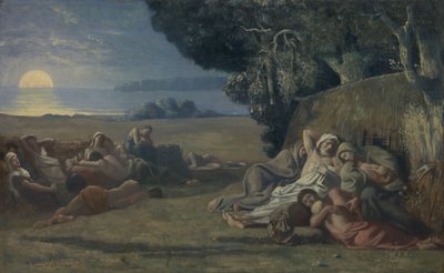 Schlaf, ca. 1867-70 von Pierre Puvis de Chavannes