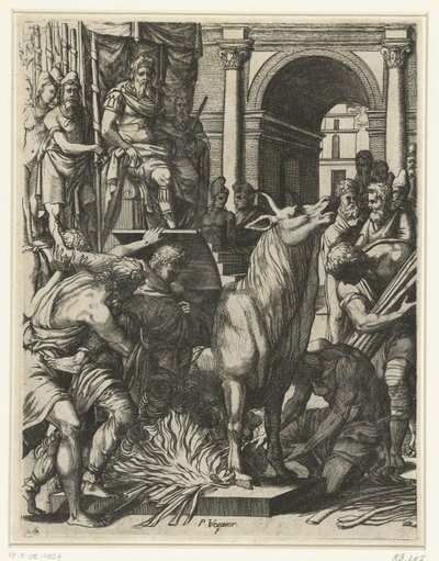 Der Stier von Phalaris von Pierre Woeiriot (II)