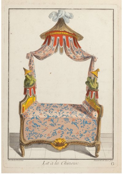 Lit à la Chinoise, ca. 1788 von Pierre de La Mesangere