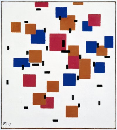Komposition in Farbe A von Piet Mondrian