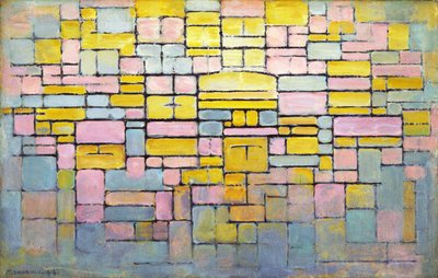 Tafel Nr. 2 / Komposition Nr. V von Piet Mondrian