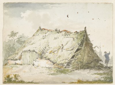 Verfallener Bauernhof von Pieter Bartholomeusz. Barbiers