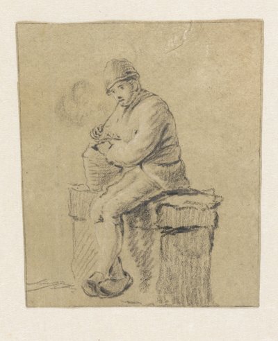 Sitzender Bauer von Pieter Bartholomeusz. Barbiers
